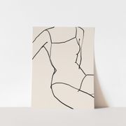 4 giclee prints. Figures wall art set of four, A3