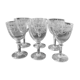 6 wine glasses. Saint Louis crystal, millet model