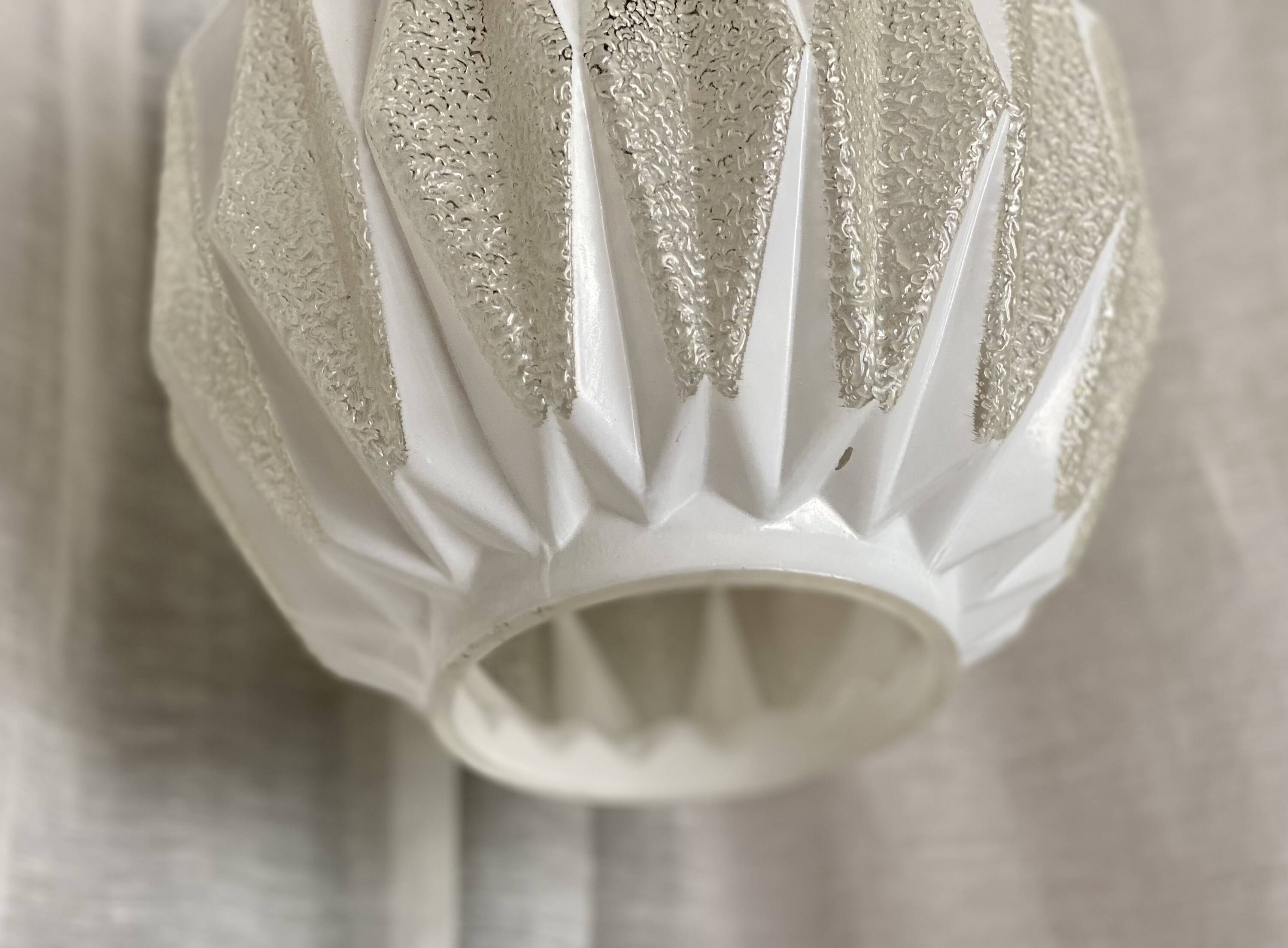 Vintage 1950s Bauhaus style modernist globe pendant light