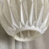 Vintage 1950s Bauhaus style modernist globe pendant light