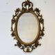 Baroque Style Oval Gold Mirror by Roberta Wood