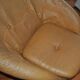Paire de fauteuils club tulipe en plastique ivoire et cuir marron par Rafael Raffel (1970s)