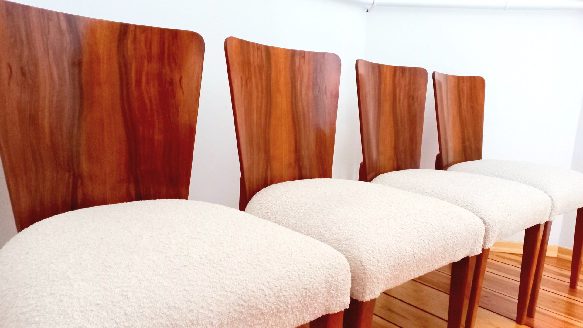 Chairs by J. Halabala for Up Races, Czechoslovakia, 1940s, Set of 4