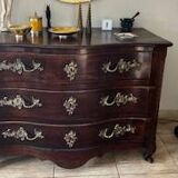 Louis XV style curved chest of drawers