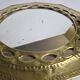 Vintage Moroccan mirror in hammered brass with openwork decoration, 22 cm
