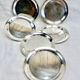 6 old silver-plated metal bread plates Valentini Spain