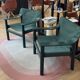 Lot de 2 fauteuils HAY vert