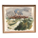 Huile sur toile originale suédoise – « Forêts » par Ivar Hjertqvist – Vintage et encadrée