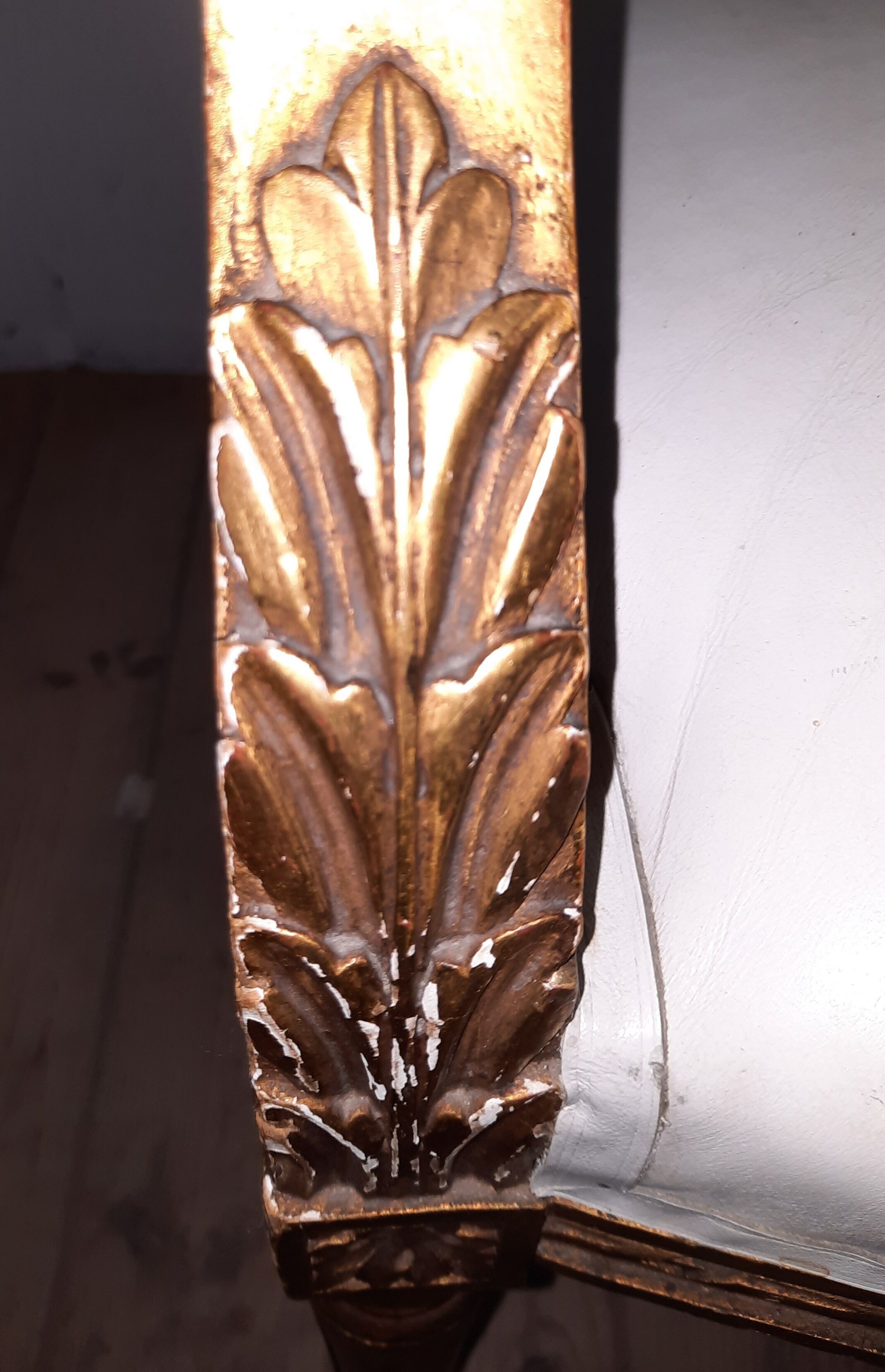 Louis XVI living room in gilded wood