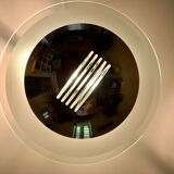 Suspension in gilded brass, Italian design from the 1970s.