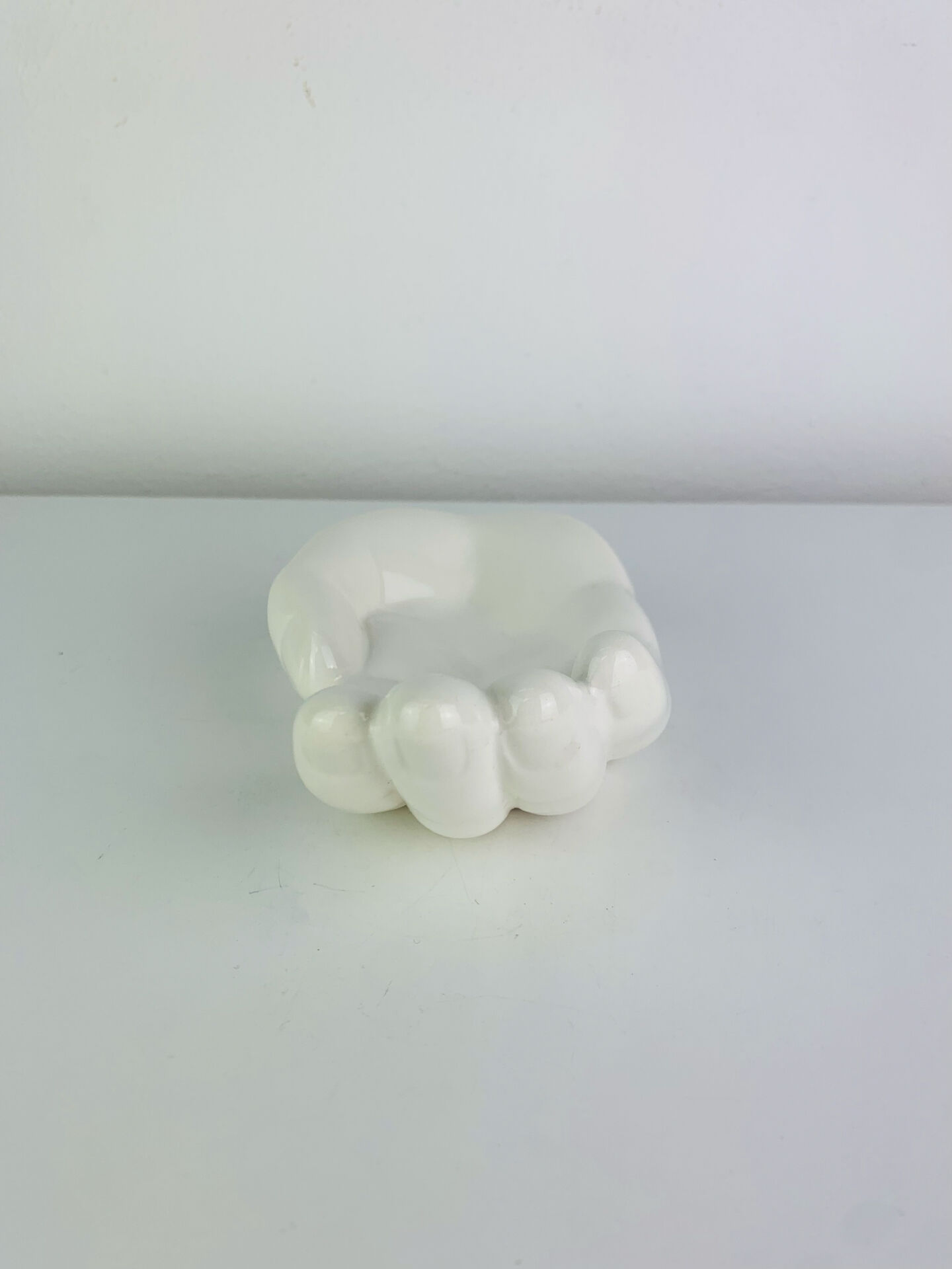 Vintage white ceramic catchall tray