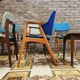 Set of 6 mismatched 1960s Scandinavian chairs