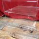 1970 plexiglass rolling side table