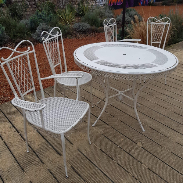 In 1940 1950 Years Wrought Iron Garden Furniture Selency In 1940 1950 Years Wrought Iron Garden, Used Wrought Iron Garden Furniture