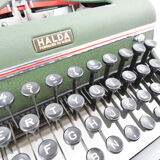 Halda Model P Sweden vintage green typewriter 50
