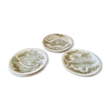 Set of 8 Longchamp fish plates