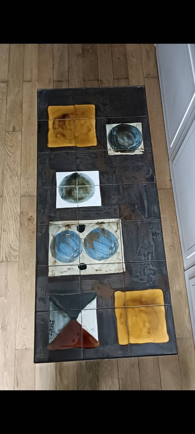 Belarti chrome ceramic coffee table