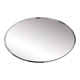 Oval mirror from the 1960s with a chrome frame.