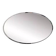 Oval mirror from the 1960s with a chrome frame.