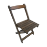 Old folding chair child in wood