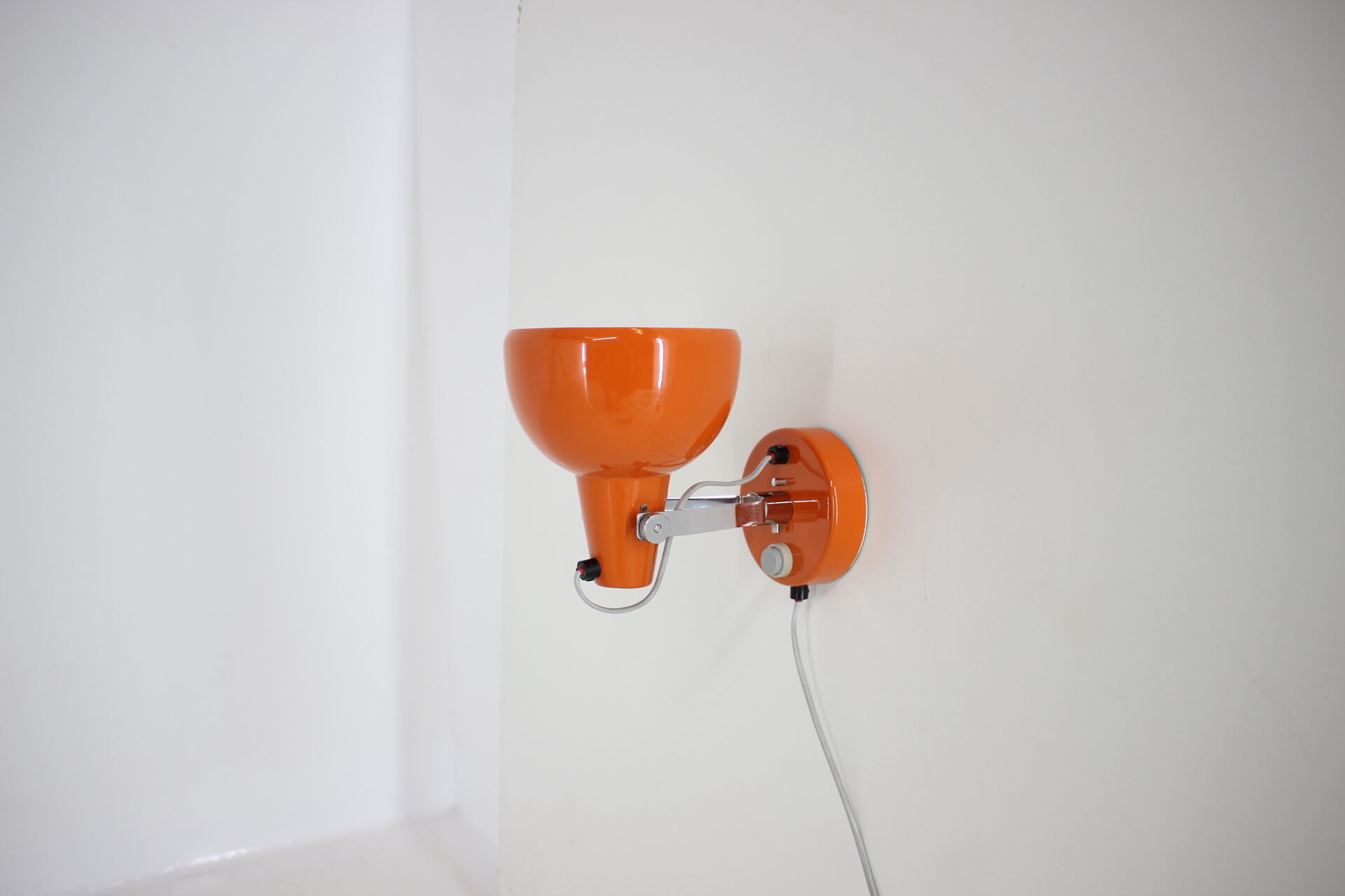 Mid-century orange wall lamp/Lidokov, 1970´s