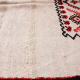 Moroccan carpet white - 131 x 237 cm