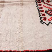 Tapis marocain blanc - 131 x 237 cm