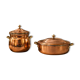Antique solid tin-plated copper set – French manufacture – Gaillard