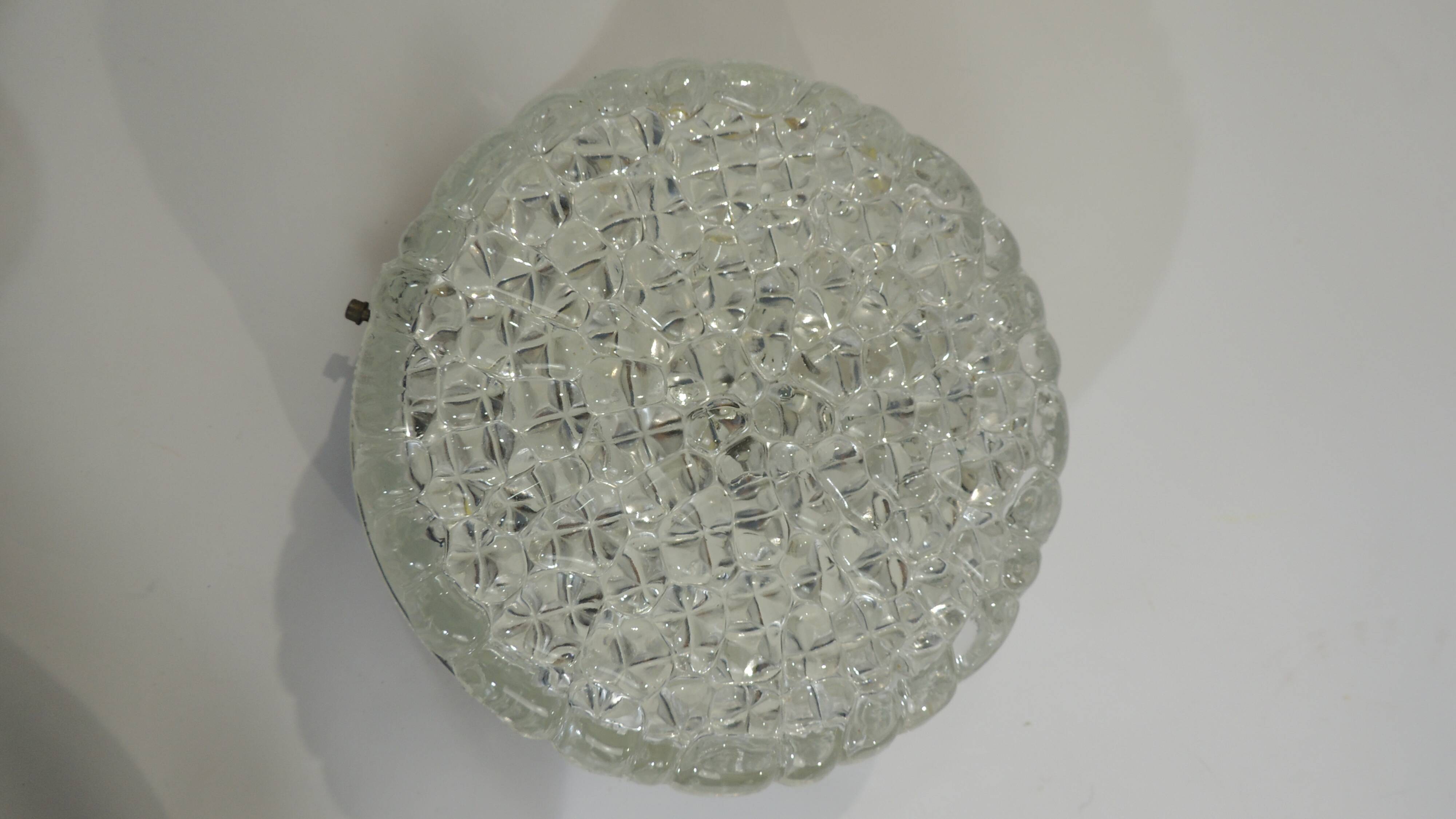 Vintage RZB ceiling light with bubble glass from the 1970s – Industrial wall light