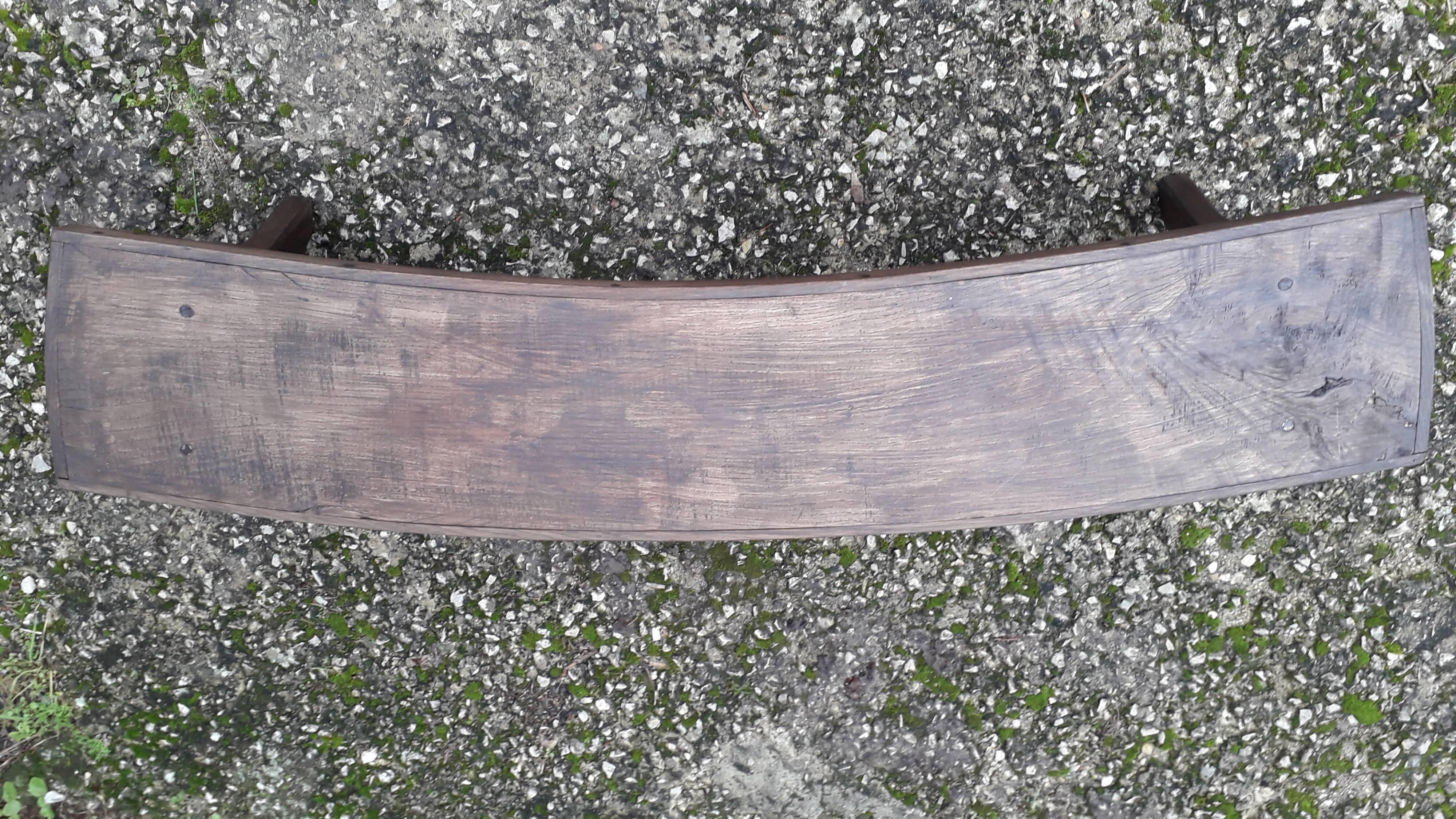 Farm in oak bench