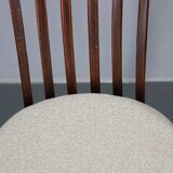 1960s Antonin Suman Set of Six Beech Dining Chairs, Restored