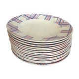 10 plates earthenware from the 40s