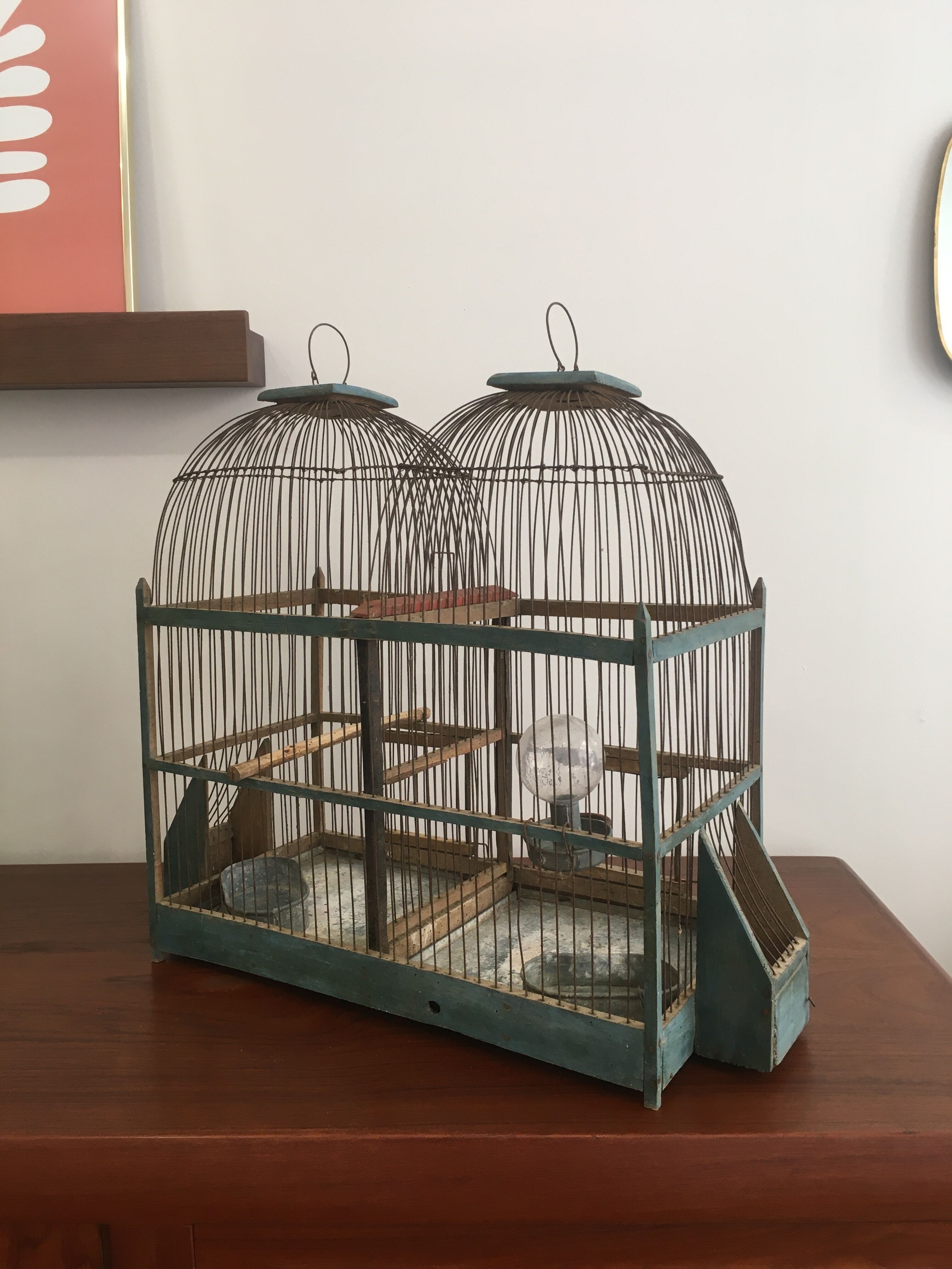 Double bird cage