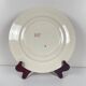Set of 6 flat plates KG Lunéville Terre de fer, "Fontainebleau", pink, 19th century