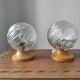 Pair of vintage globe lamps from the 1990s