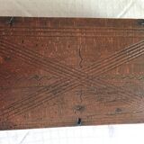 Coffret en bois style art populaire