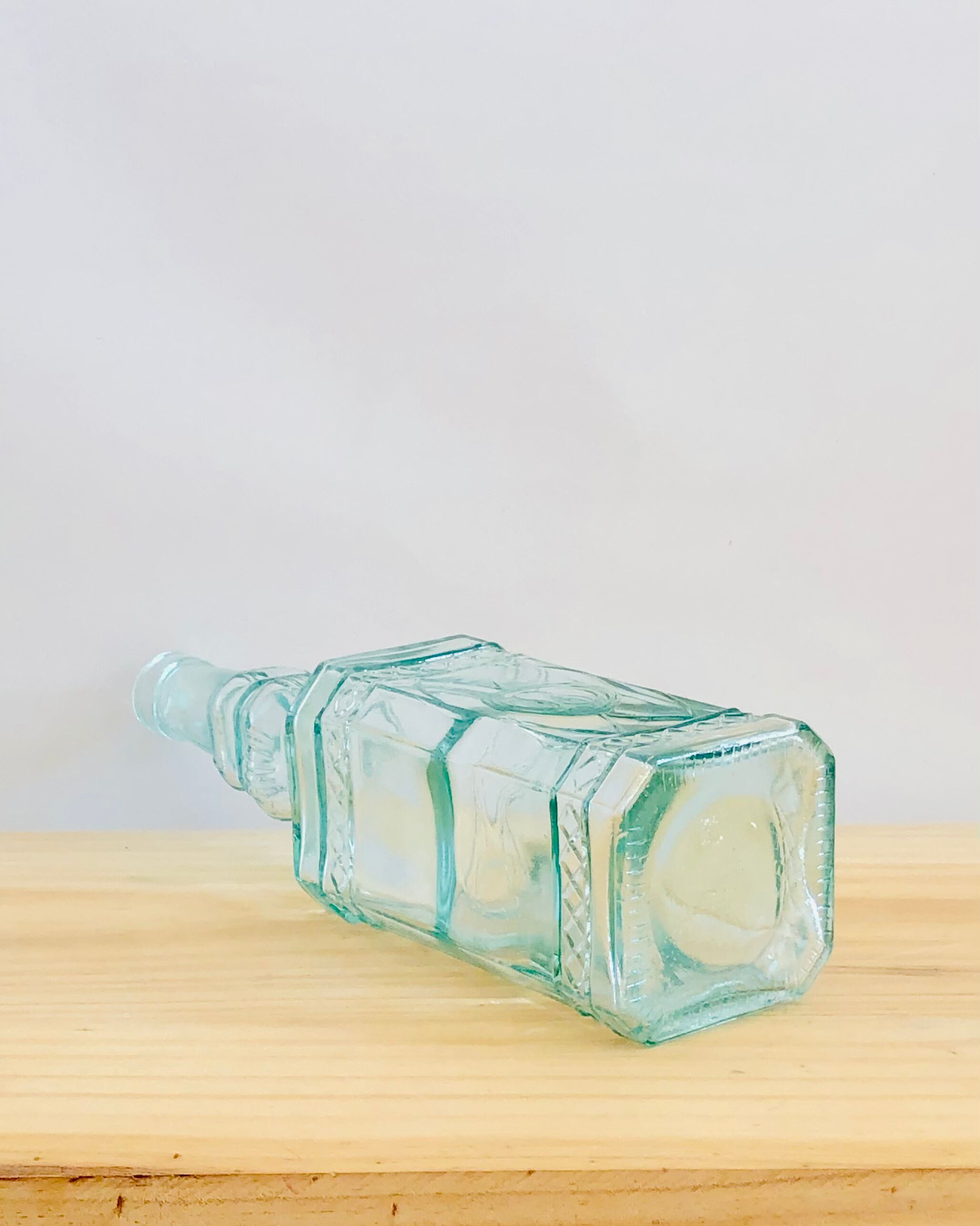 Vintage octopus glass decanter bottle