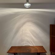 Set of 2 Large 1970s Modernist Flush Lamps by Motoko Ishii for Staff