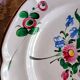 Assiette faïence de l'est St Clément décor tulipe