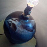 Enamelled stoneware lamp foot