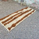 Handmade Beni Ouraine hallway rug, size 75 x 300 cm