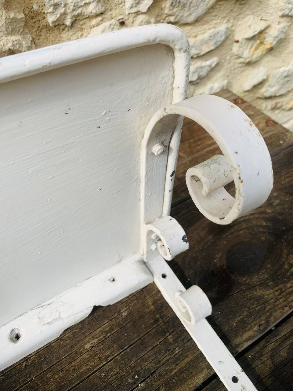 Pair of vintage garden wall shelves, circa 40's/50's