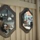 Miroirs fenêtre industriel en métal 1930 49x78cm