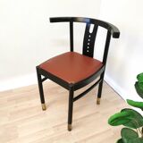 Vintage thonet original postmodern dine chair / made in 2000 vienna / bentwood dining chair / brown