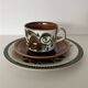 Tableware service plates and cups Argenteuil La Louvière Boch 1960