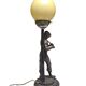 Art Deco bedside lamp, Poland, 1950s