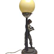 Lampe de chevet Art Déco, Pologne, années 1950
