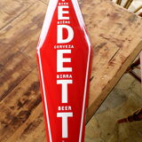 Advertising enamel sheet for the famous Belgian beer brand Vedett