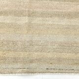 5x8 Beige & Cream Striped Kilim Rug, 160x234Cm