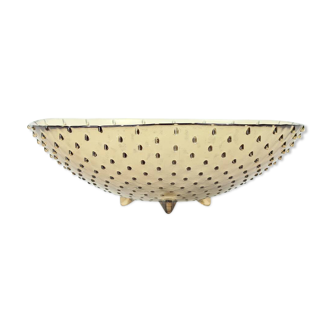 Vintage Teardrop Hobnail Glass Bowl, 1970s